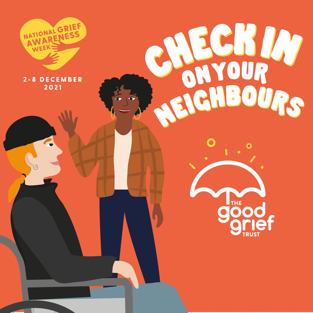 UoCVolunteering's tweet photo. ๐
2nd - 8th December marks Grief Awareness Week.
@goodgrieftrust are asking people to #OpenUpToGrief as a way to open conversation and "stub the stigma".
๐ Grief does not discriminate. Your story could become someone's hope. ๐
๐ https://t.co/GTjCXf7POo https://t.co/xcSxcaBZVi