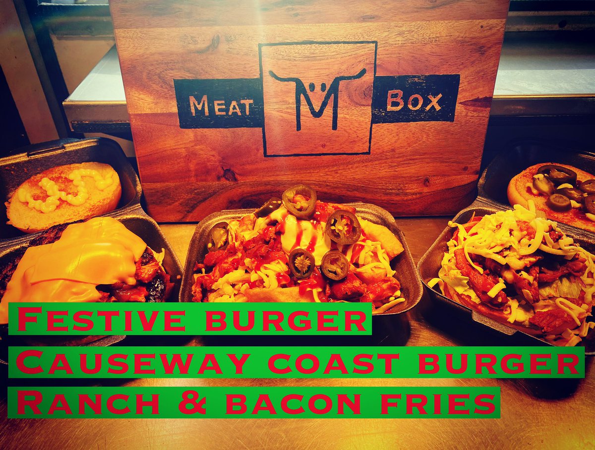 Our current specials on at MeatBox in #Castlerock 🙌🎅🏼🎄 Competitions on Facebook &amp; Insta to win some 🥰

<a href="/TasteCauseway/">Taste Causeway</a> #meatbox #tastecauseway #foodni #causeway #causewaycoast