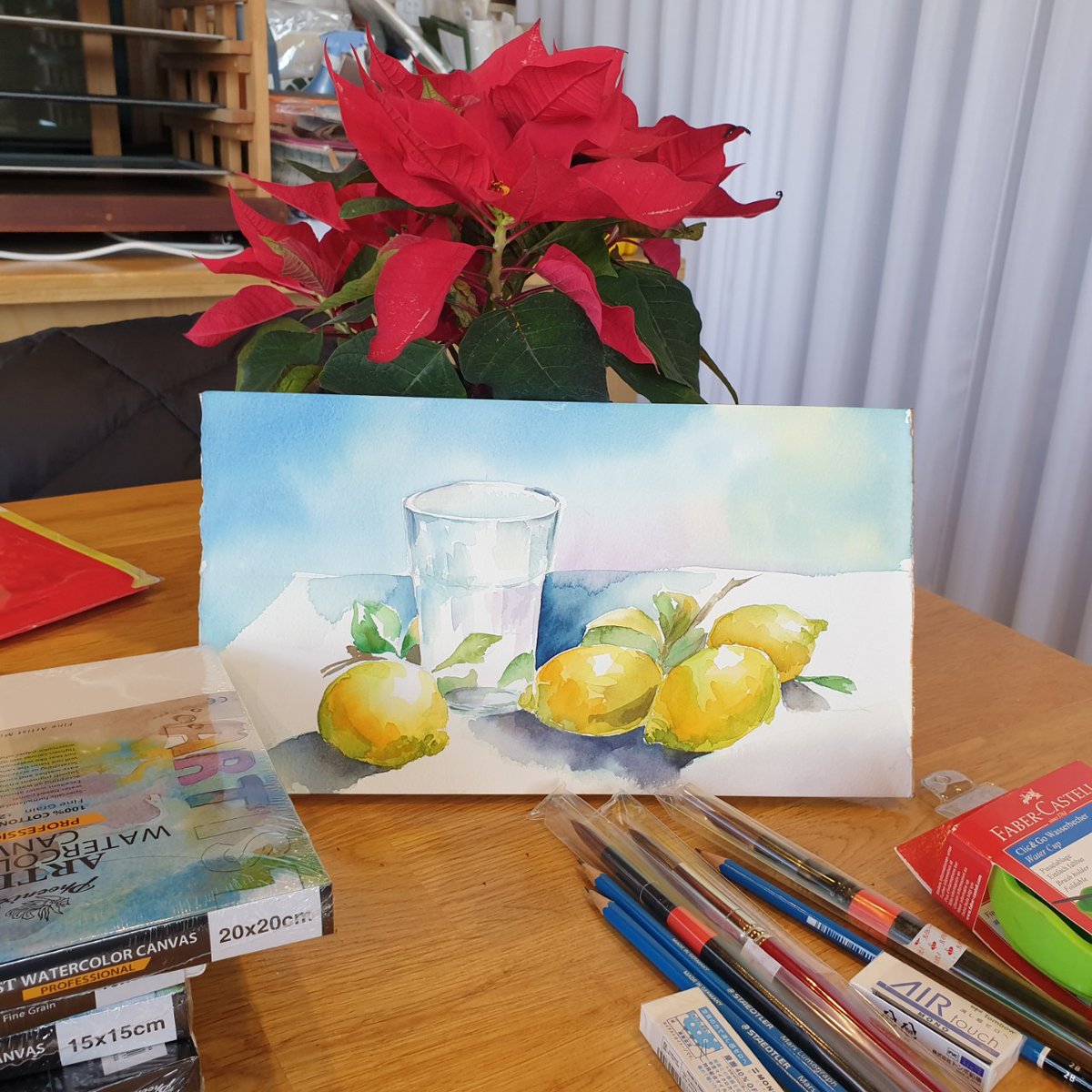 평화를 사랑하는 회원님들의 #수채화 수업중~~