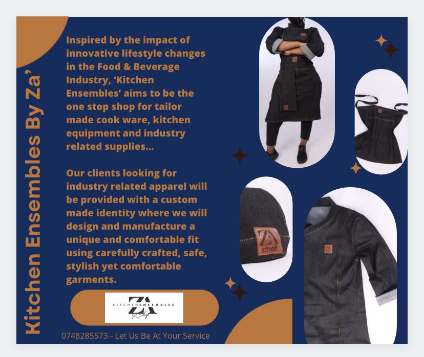 zaelitesolution's tweet photo. Kitchen Ensembles By Za’🖤. 

Your one stop shop for all Your cookware, kitchen apparel and industry related supplies. 

#Denimwear #Cookware #Kitchenuniform #cookingapparel #food&amp;bev #cheflife https://t.co/1QA55wD0e2