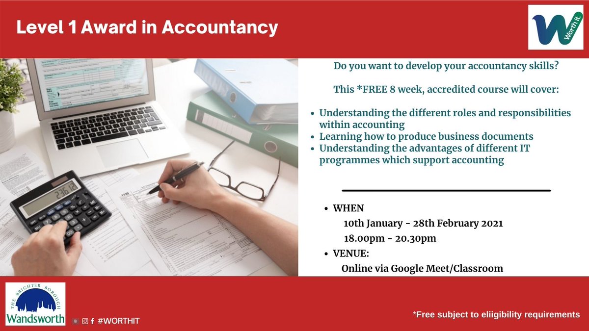 If you are interested in developing your accountancy knowledge, register your interest here ⬇
forms.office.com/r/nKP7rGgFDf

#Accountancy #adultlearning #wbcll #upskill #onlinecourses #onlinelearning #knowledge #AccreditedCourses