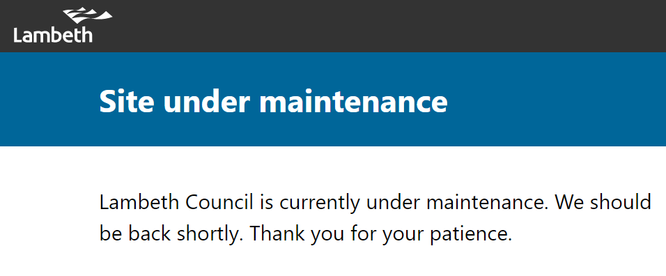 Everything is online! Your staff do not answer your phones! You are the Local Authority! Please sort yourselves out! <a href="/lambeth_council/">Lambeth Council</a> <a href="/LambethLabour/">Lambeth Labour</a>