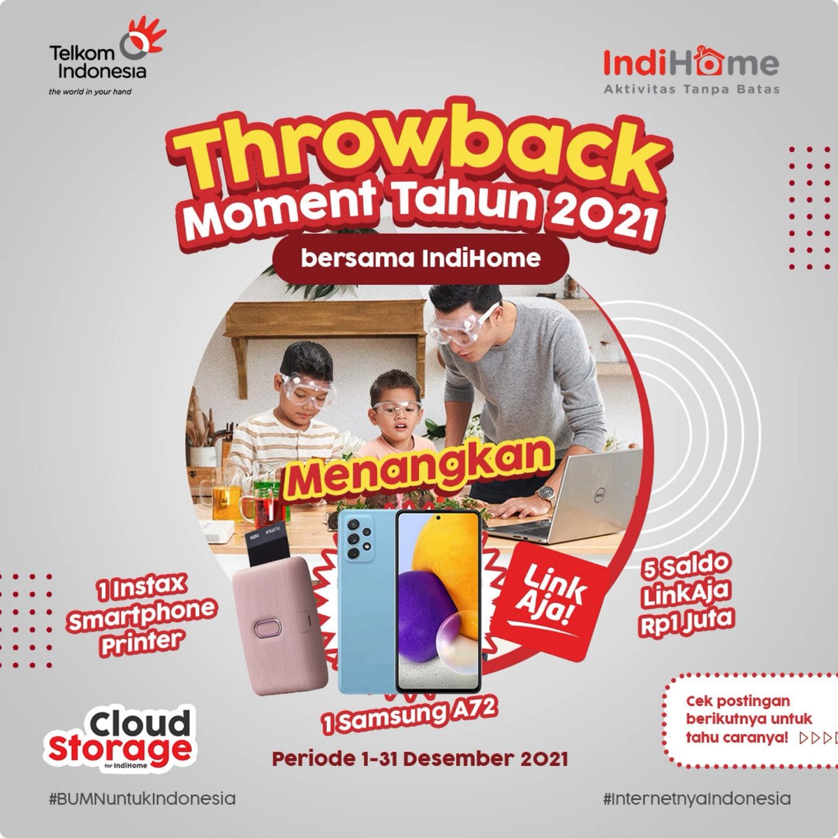 IndiHome's tweet photo. Udah bulan Desember aja, nih! Pasti banyak dong moment seru yang udah dilewatin di 2021 ini?
Yuk ikutan #throwbackwithIndiHome, caranya gampang : https://t.co/tyIVByULyI