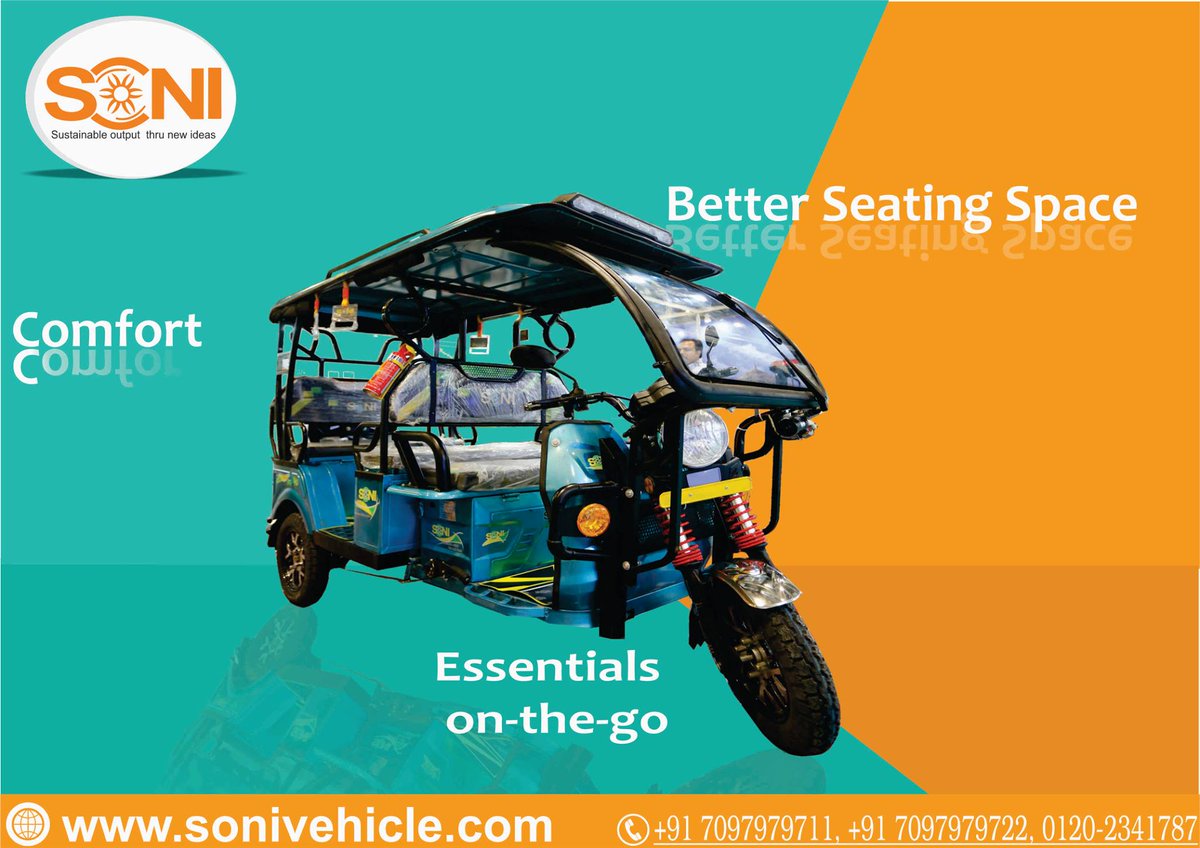 An Eco-Friendly E-Rickshaw 
For dealership contact us on 9911441619
#ElectricVehicles #ecofriendly #spreadgreenary #pollutioncontrol #promotebusiness #stopusingpetrol #stopusingdiesel