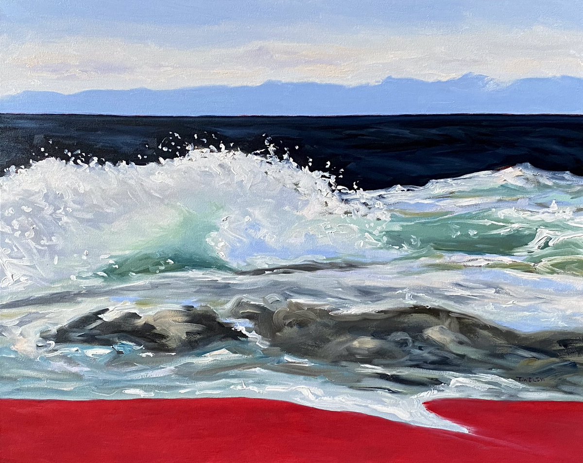 terrillwelch's tweet photo. And this is where it is at the moment… “Red Line 5” resting 24 x 30 inch acrylic and oil on canvas
#art #landscapepainting #seascapepainting #RedLineSeries #TerrillWelch #CanadianArt #contemporaryart #westcoast #onmyeasel #artistontwitter https://t.co/5tMmmLZc7R