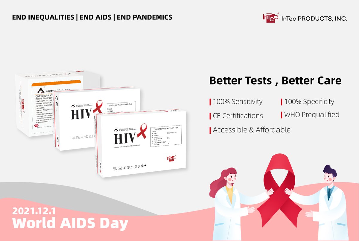 inc_intec's tweet photo. Ending The HIV Epdemic!
InTec is proud to provide fast, trustful HIV tests to those who need it the most. https://t.co/st8UVbSl7x