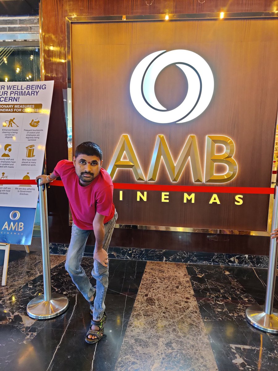SANDEEPDHFM4's tweet photo. Today we are proud to celebrate THREE GLORIOUS YEARS of @amb_cinemas ! We thank everyone associated with AMB Cinemas for being a part of this milestone.
#AMBCinemas #ThreeGoldenYears #Milestone #AMBMovieExperience #MovieMagic #5StarAmbiance
#SarkaruVaariPaata @urstrulyMahesh https://t.co/odyVYVWlJi