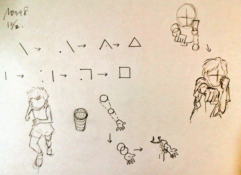 #一日一模写 348/365
1〜3枚目は下田スケッチ様イラスト 