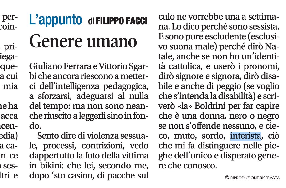 nonleggerlo's tweet photo. Pure (Libero) https://t.co/4NDxV8R37g