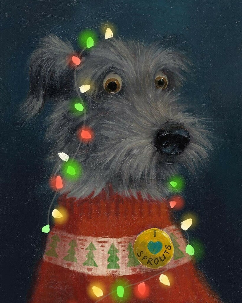 wowbywow's tweet photo. The fabulous work of Alison Friend (@mcfriendy)
โข
#mcfriendy #animalart #doglovers #dogportrait #lurchersofinsta #christmasart #adorbs #popsurrealism #christmasjumper #petportrait #poochlife #christmaspooch https://t.co/yS7eUTrEVu https://t.co/LejYGs7wtU