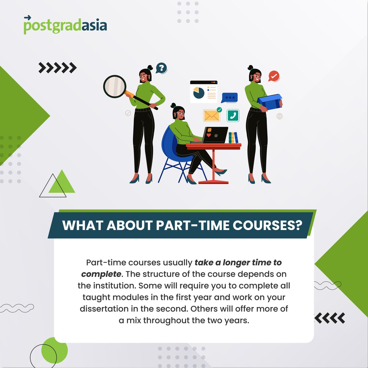postgradasiaMY's tweet image. 👋🏼 Hey all! Deciding to study Masters or PhD is a big decision. As well as making choices about your course and institution, you’ll also need to consider whether to study full-time or part-time. Register now at bit.ly/postgradasia_P… 

#postgradasia #postgradstudy #masters #phd