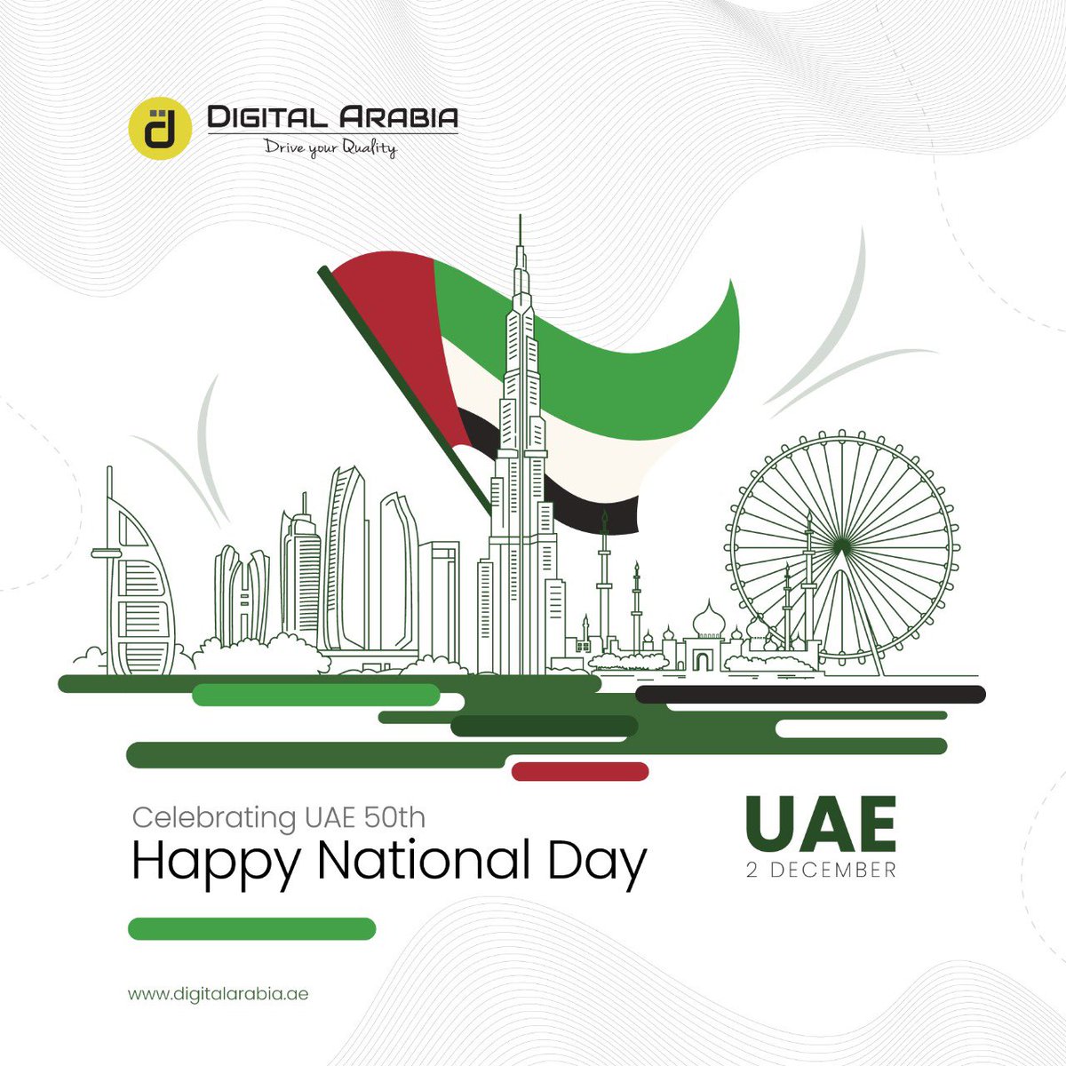 Let’s all celebrate the 50th National Day of the United Arab Emirates. #happynationaldayuae🇦🇪  #spiritofunion #UAENationalDay50