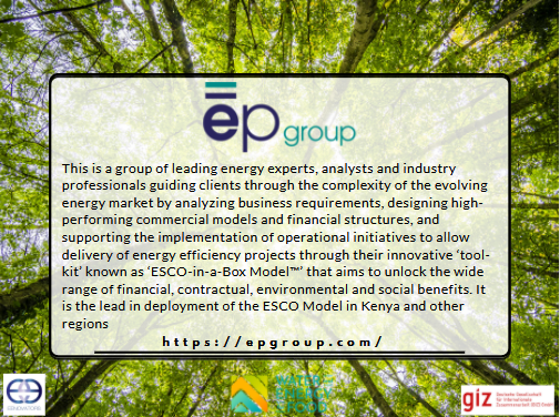 Eenovators's tweet photo. EnergyPro Ltd, U.K is a group of leading energy experts, analysts and industry professionals. Their innovative ‘tool-kit’ known as ‘ESCO-in-a-Box Model™’  played a big role in the #ESCO4Efficiency project.
 @ESCOinabox https://t.co/oHgeqZXJUG