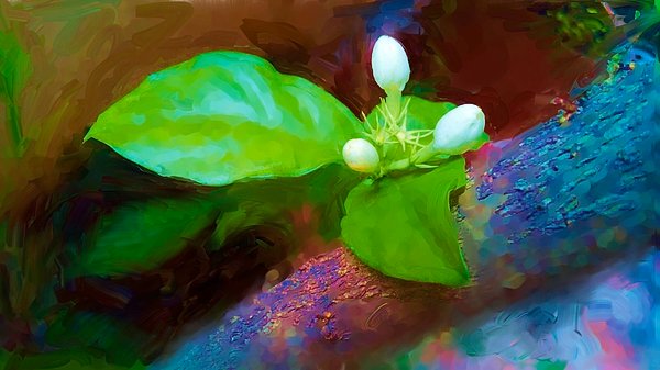 usetty's tweet photo. New artwork for sale! - "Scented Jasmine - round" - https://t.co/rCX6WUm56j @fineartamerica https://t.co/Ydne0iBJpJ