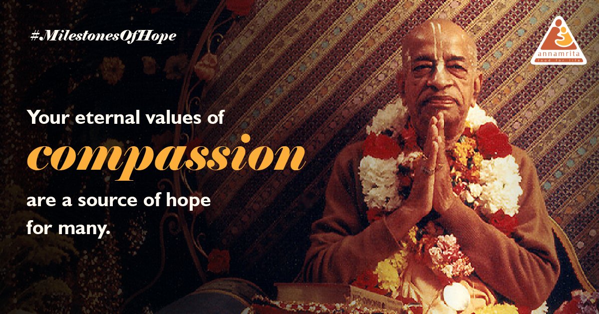 AnnamritaISKCON's tweet photo. 55 years ago, he laid the foundation of #faith and #compassion. Today it is helping millions of people stay hopeful in the toughest of times. You are the inspiration behind everything we do. 

#srilaprabhupada #legacy #tribute #inspiration #founderjourneyseries https://t.co/zbjGxdIZnK