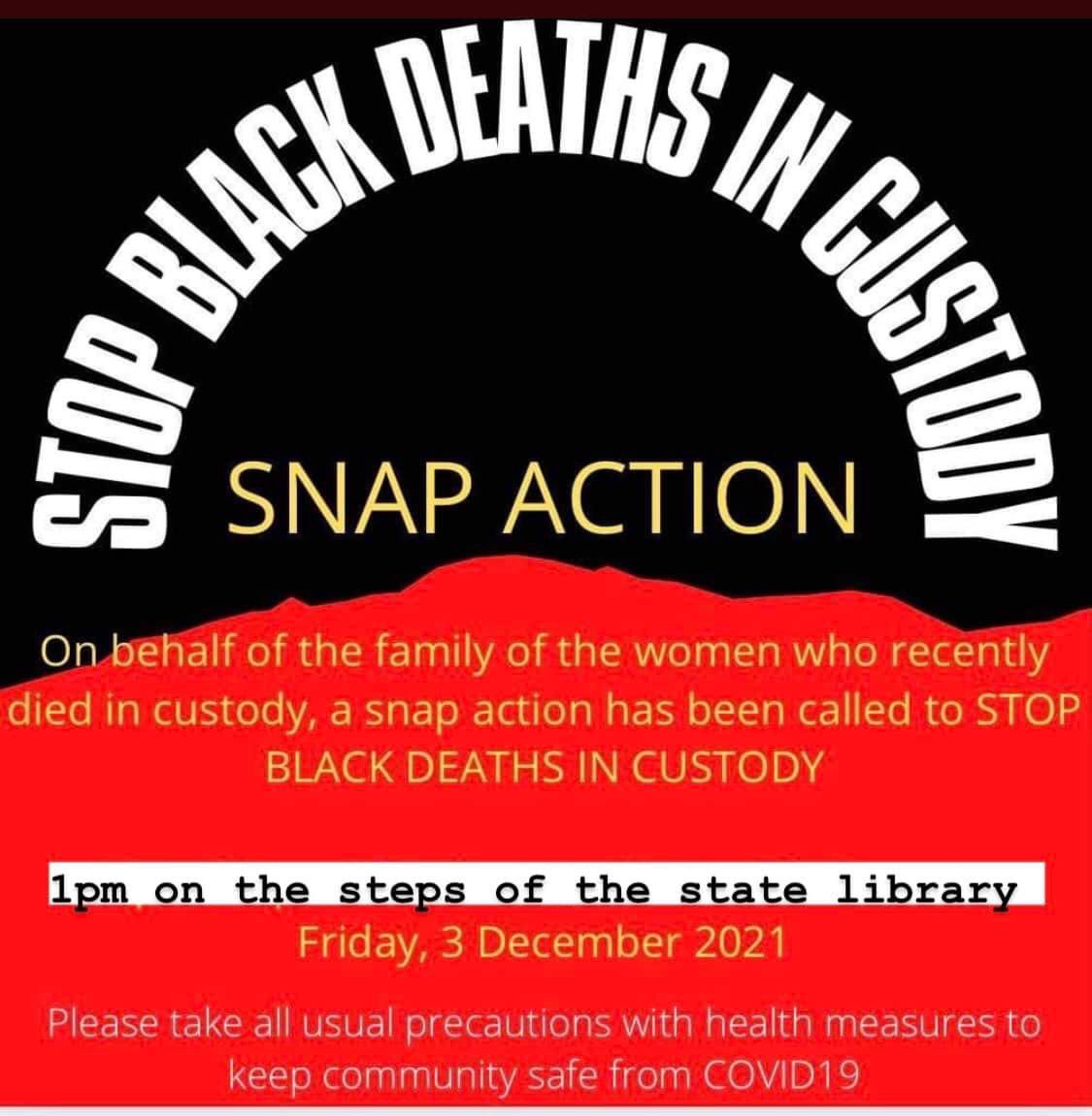 ISJAMelb's tweet image. Deaths/Murders in Custody continue unabated now ~500 since RCIADIC 1991, yet no one has been held accountable.
Please support and share widely.
cc @ANTaR_Vic @RecVictoria @VicLegalAid @3CR @KYC_Vic @Blklivesmatter @thevalsmob @WgarNews @Flemlegal