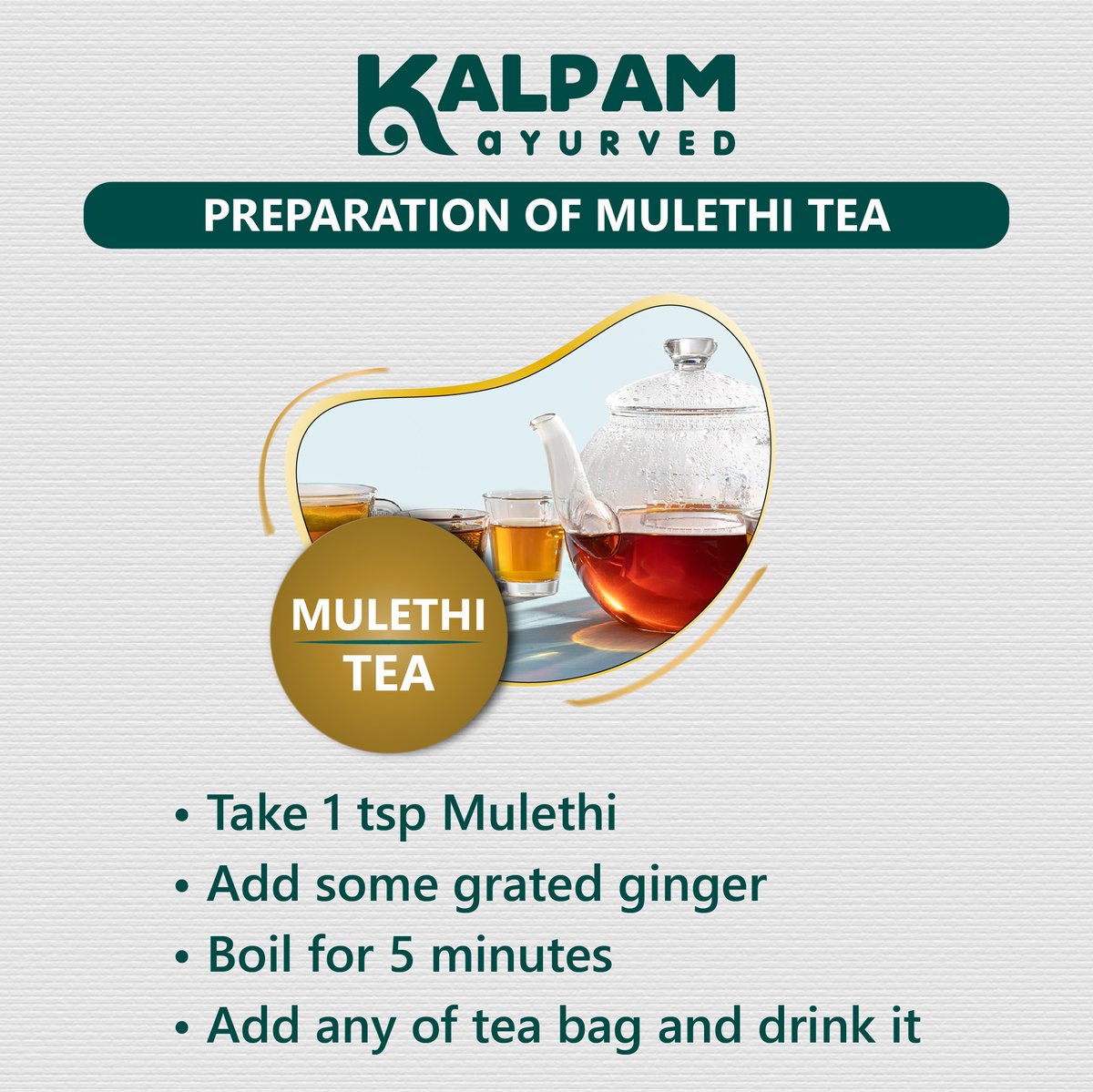 kalpam_ayurved's tweet photo. How to prepare Mulethi Tea?
.
.
.
#kalpamindia #kalpamayurved #thenewnormal #fitindia #mulethi #mulethipowder #ayurveda #healthylifestyle #mulethibenefits #ayurvedaeveryday #immunity #health #ayurvedalife #Cold #Cough https://t.co/TAVwfCjftH