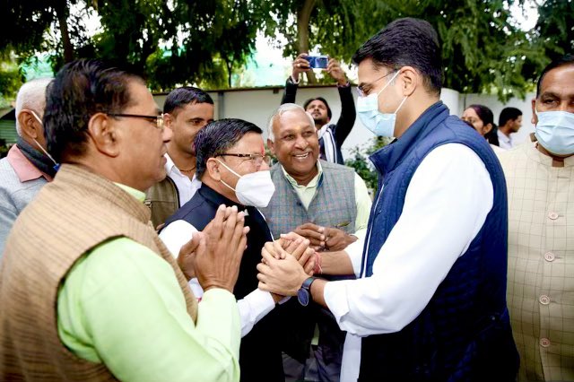 SachinPilot's tweet photo. आज सुबह घर पर। https://t.co/0EawIDclN4