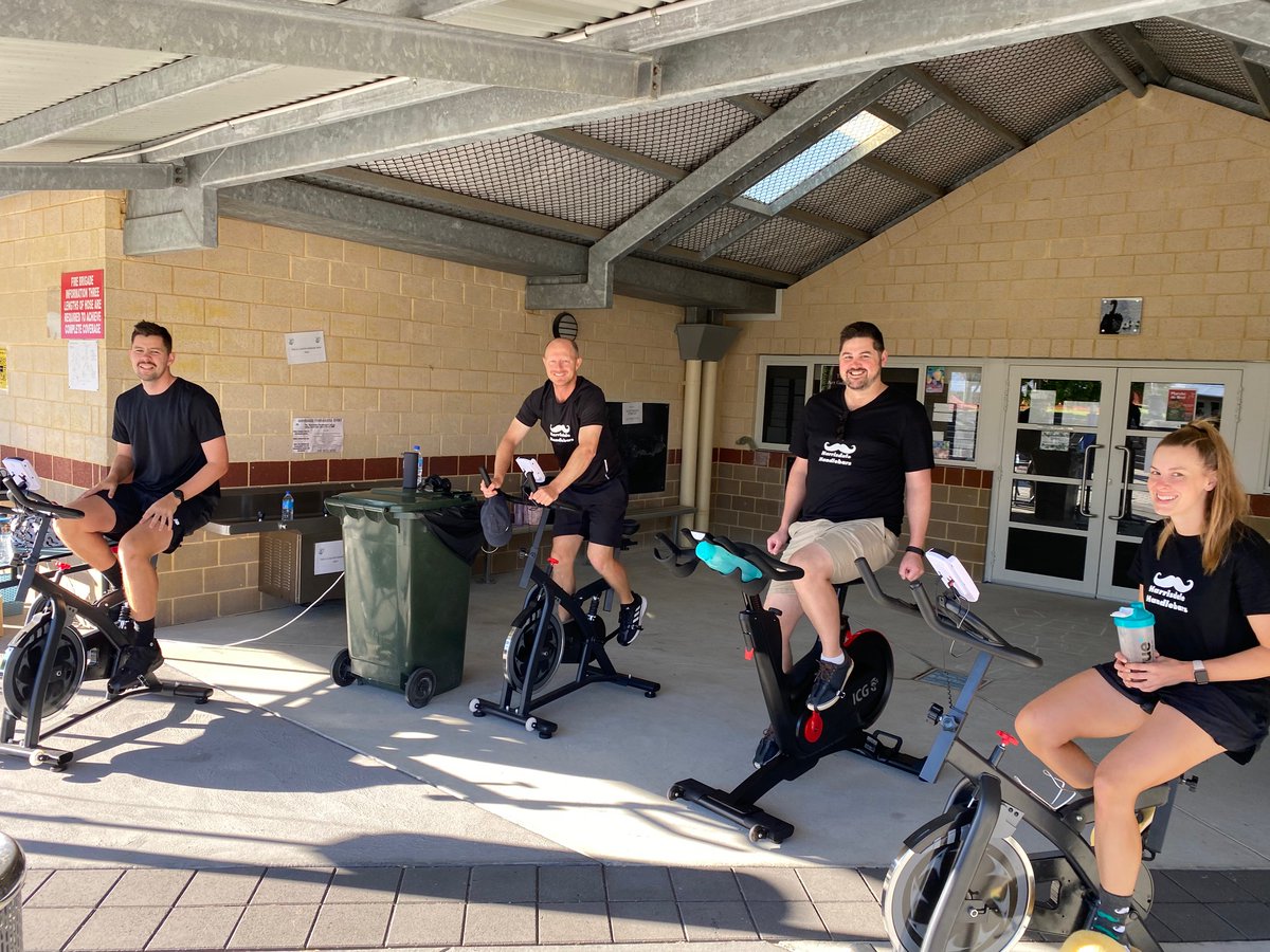 WA Education News (@wa_edu_news) on Twitter photo Wheelie top effort 🚲
A team of Harrisdale Primary School staff, known as the Harrisdale Handlebars, took part in a 24 hour stationary bike ride at the school to raise money for <a href="/MovemberAUS/">Movember Australia</a>.
The Handlebars raised almost $5000, and were two-tired after the 24 hour ride. 👏🚴👨 Wheelie top effort 🚲
A team of Harrisdale Primary School staff, known as the Harrisdale Handlebars, took part in a 24 hour stationary bike ride at the school to raise money for <a href="/MovemberAUS/">Movember Australia</a>.
The Handlebars raised almost $5000, and were two-tired after the 24 hour ride. 👏🚴👨