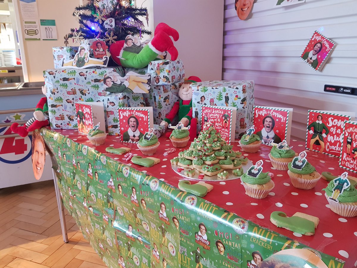 infantskitchen's tweet photo. All December our theme is "Elf" the children were every excited and some wondered who this ""Elf" was! Hopefully they will be able to watch the movie and enjoy spreading some Christmas cheer for all to hear 😍😍🎅🎅🎁🎁🎄🎄🧝‍♂️🧝‍♀️ https://t.co/5VHiBTT2eR