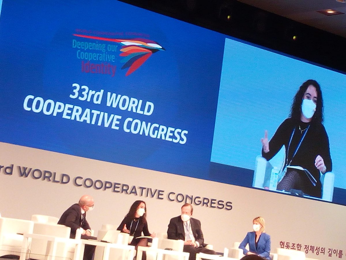 Cooperators must walk the talk - give up space for youth to lead! @AAgirre strikes a balanced chord at #worldcoopcongress by stressing that #cooperatives are best suited to facilitate inter-generational change. 
I agree!