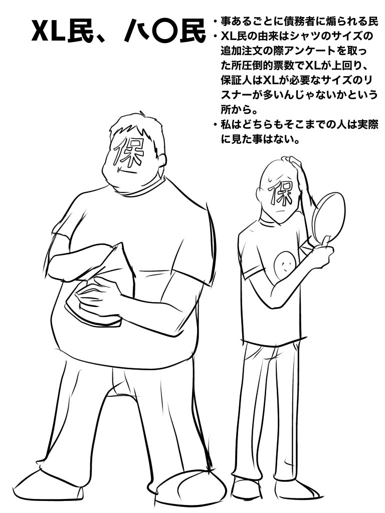 保証人のタイプ。超個人的なやつです。
愛情を持って書きました。私はこの中だとつか〇〇保証人です。 