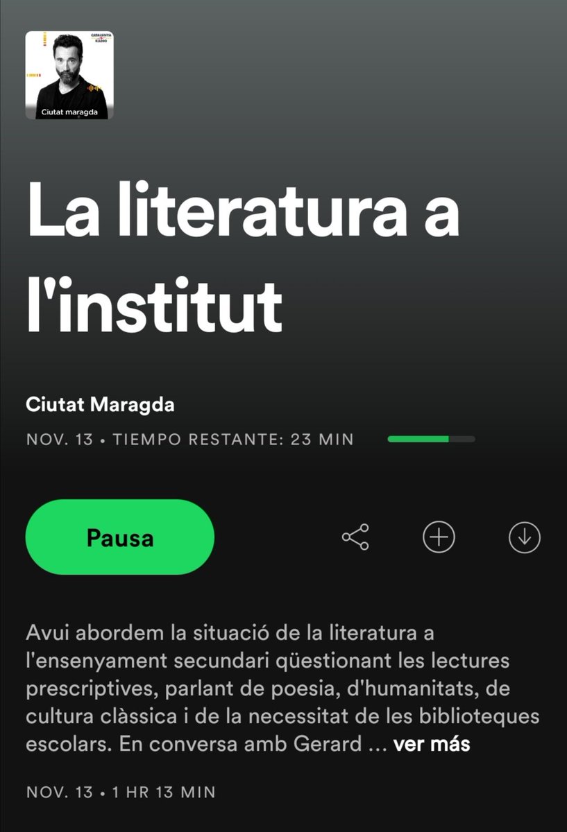 👂Per què necessitem BIBLIOTEQUES ESCOLARS potents a secundària? Escolteu <a href="/ciutatmaragda/">Ciutat Maragda</a> amb <a href="/GerardSegu/">Gerard Segura</a>, <a href="/Bibliojuvenil/">Júlia Baena</a>, <a href="/jaume_diadoc/">Jaume diàdoc</a> i <a href="/beltadoX/">Adolf Beltran</a>.  BSO <a href="/trescaiverdesca/">La tresca</a> #Biblioferits