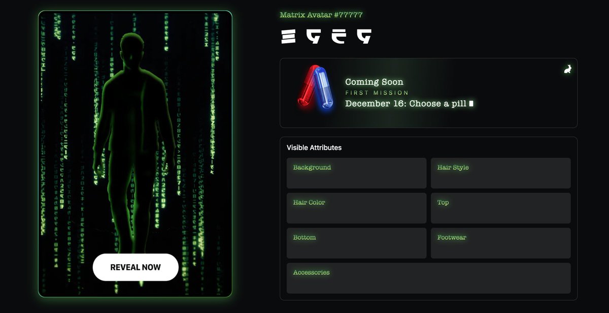 Bong2_ya's tweet image. Am I the ONE? 
#77777

#TheMatrix #TheMatrixnft 
@Niftys @TheMatrixMovie