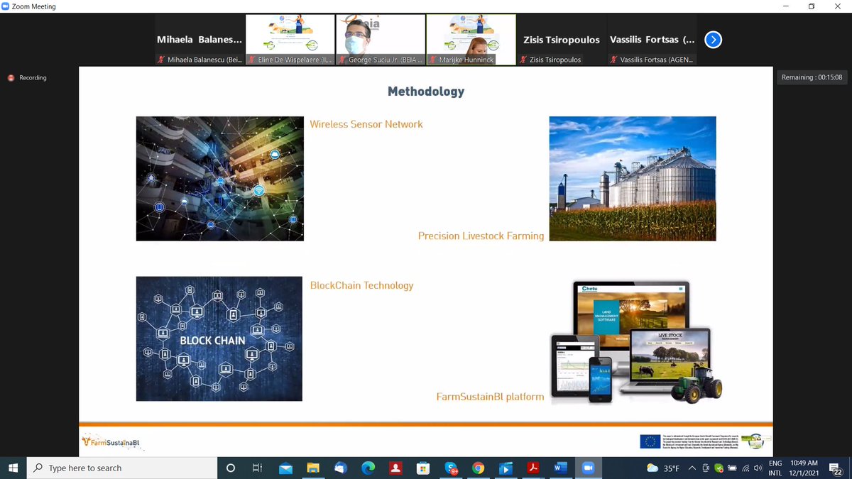 beiaconsult's tweet image. ERA-Net @farmsustainabl review took place on 1st of December 2021. It was a great #review, congratulations to all the #partners! #IoT #blockchain #smartcontract @libelium #farming #sustainability #environment