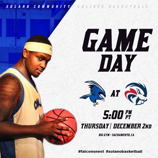 SolanoAthletes's tweet photo. 12/2 Men’s Basketball GAME DAY!!

📍Sacramento

🆚 American River College

⏰ 5pm https://t.co/74T0EMIc69