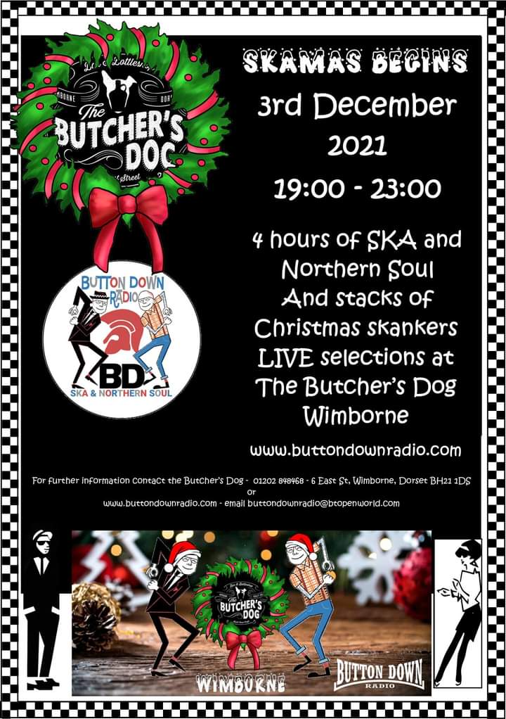 Button_Down5446's tweet photo. #trojanthursday so extra trad ska on https://t.co/JpO88fR6mC. Tmrw at Butcher's Dog, Wimborne we will be playing you some awesome tunes including our first plays of Riff Raff and brand new Christmas tunes from @gmenBand and @Skapones .
#bdr #buttondownradio #ska #skamusic https://t.co/5ZbAmde3OH