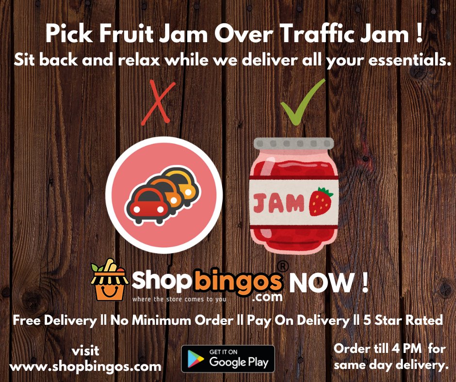 shopbingos's tweet photo. Pick Fruit Jams Over Traffic Jams !
Sit back &amp; relax while we deliver all your essentials to you. ShopBingos NOW ! visit https://t.co/gm85LnDbkR or get android app. Free Delivery for all orders | COD | 5 Star Rated 
#homedelivery  #groceryshopping  #onlineshopping  #kochi https://t.co/YwmRB0wkqN