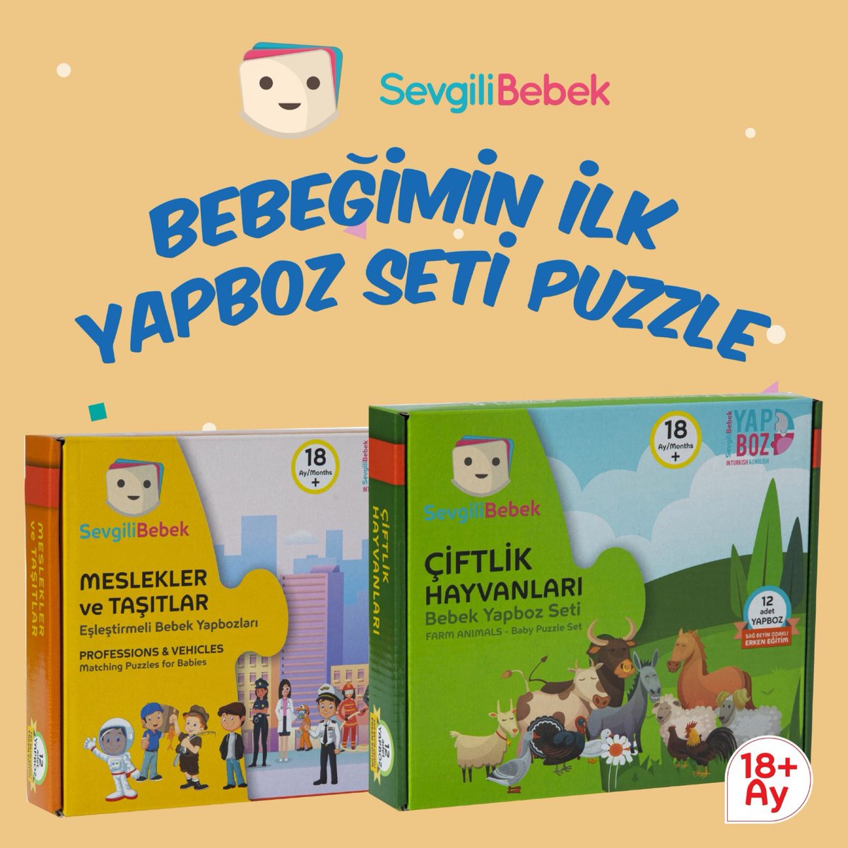 sevgilibebek's tweet photo. İnce motor becerilerini ve zihinsel gelişimi destekleyen, bebekler için özel tasarlanmış Bebeğimin İlk Yapboz Seti Puzzle SevgiliBebek’te 🎈 https://t.co/odPoSos5ma