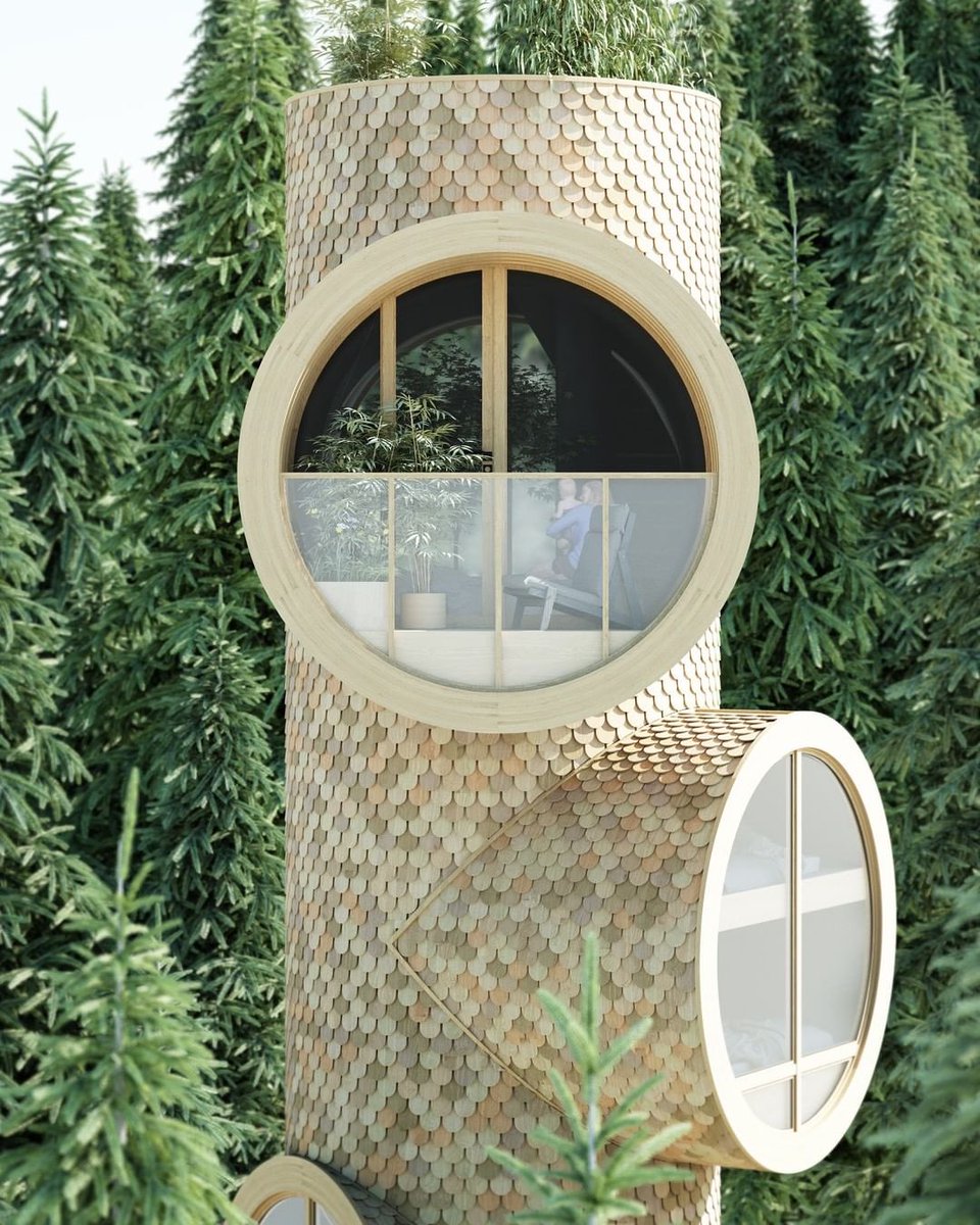 parametricarch's tweet photo. Bert is a series of truncated timber 🌳 treehouses for eco-building start-up Baumbau, designed by 🖋 precht.
🖋 Architect: precht
📸 Photographs: Image Courtesy of Studio Precht
#studioprecht #architect #computational #computation #computationaldesign #architecture https://t.co/y1CjQAJDoA