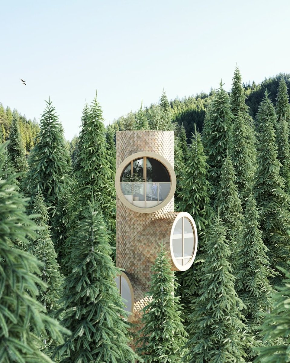 parametricarch's tweet photo. Bert is a series of truncated timber 🌳 treehouses for eco-building start-up Baumbau, designed by 🖋 precht.
🖋 Architect: precht
📸 Photographs: Image Courtesy of Studio Precht
#studioprecht #architect #computational #computation #computationaldesign #architecture https://t.co/y1CjQAJDoA