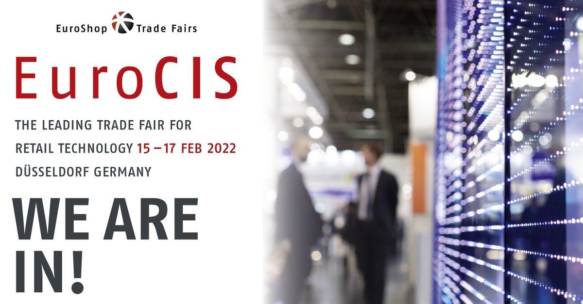 GK_Software_SE's tweet photo. Visit us at @EuroCIS 2022, hall 10 / booth C42. Get your tickets now! https://t.co/dyuPd3gF07
#GK #EuroCIS2022 #theretailinnovators #CLOUD4RETAIL #messedüsseldorf #retailsfuture #GKLife https://t.co/Jpfc4S6ehp