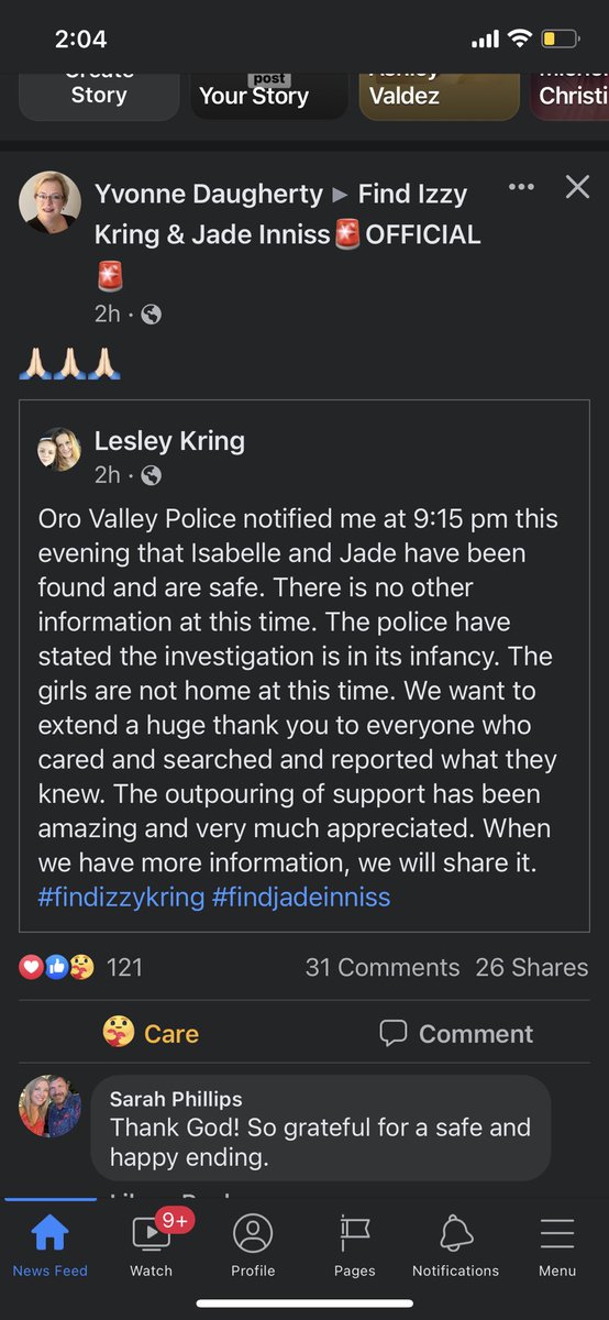 CassieS18454462's tweet photo. ⚠️UPDATE⚠️
***Missing teens #izzykring and #JadeInniss found safe. No more info at this time.***
#MissingInAmerica #missing #update #news #BreakingNews #FOUND #truecrime #StaySafe
✨This is your reminder that these cases CAN have happy endings.✨
🗣🗣🗣DO YOUR PART!🗣🗣🗣 https://t.co/az4Mx4ORaO