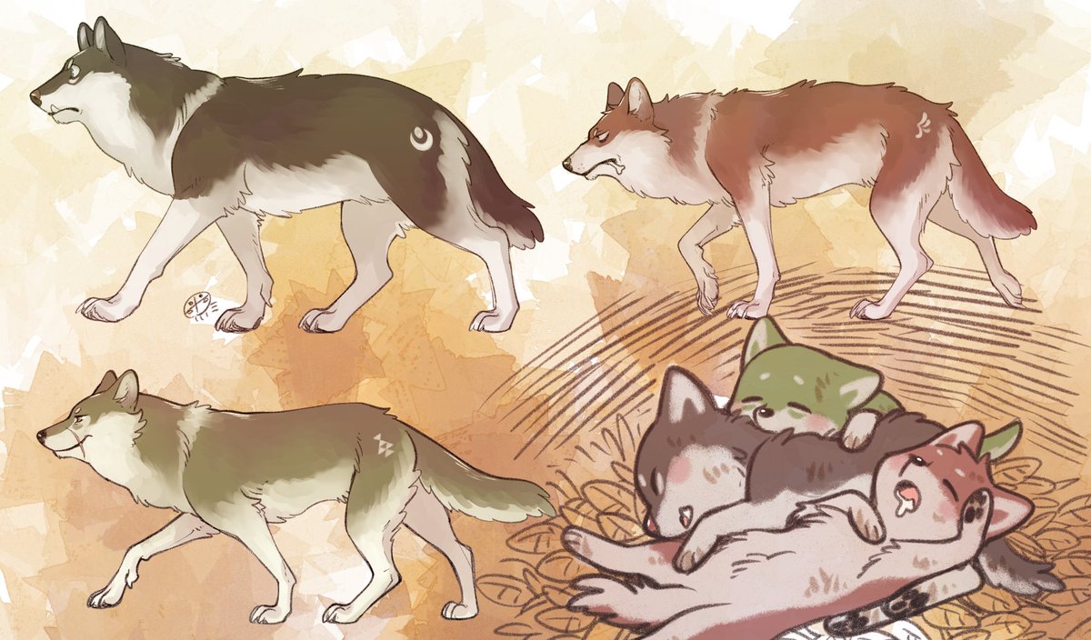 This wolf's name is Tokiwa(常磐), and it belongs to a different pack than Funazuki(舟月) and Shizukaze(静風) https://t.co/hXhe9O8HKg 