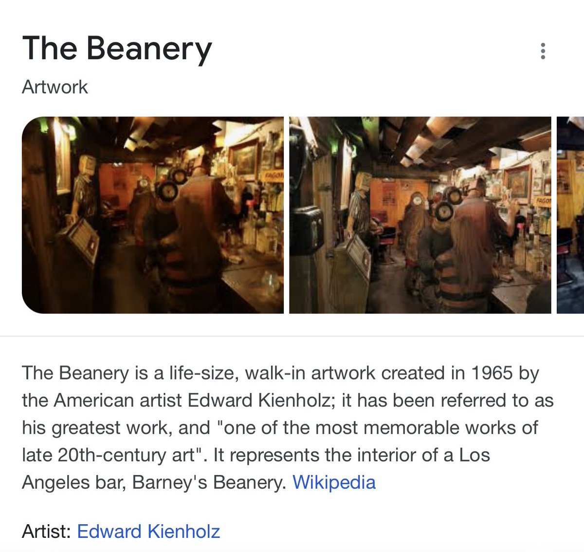 kevinharley56's tweet image. Nothing new or unique in contemporary art, is there? #ArrayCollective #TurnerPrize #edkeinholz #thebeanery 1965