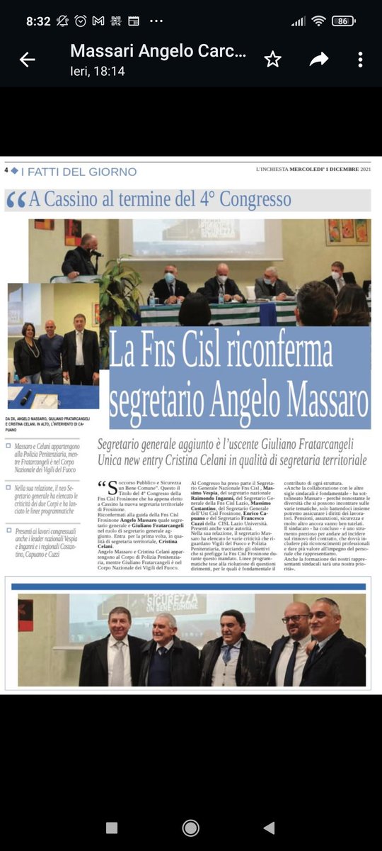 Congresso FNS CISL
Hotel Edra Palace
Cassino