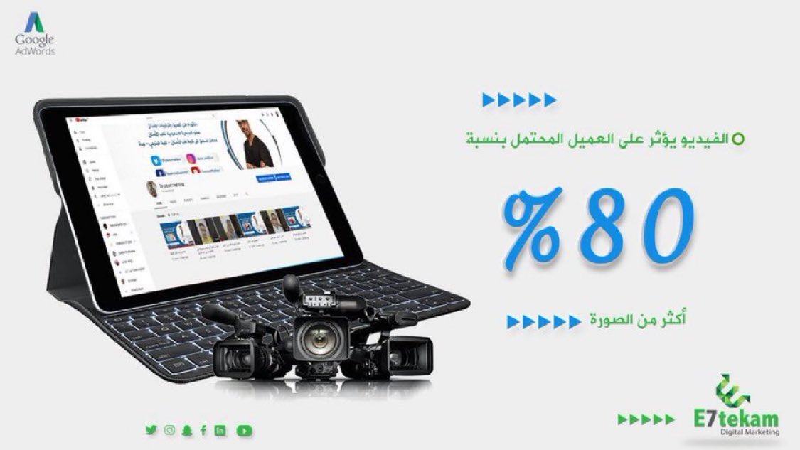Digital_SEMA's tweet photo. الفيديو يؤثر علي العميل المحتمل بنسبة 80% اكثر من الصورة 

انضم الي #احتكام_للتسويق 
للتواصل 
https://t.co/dd30kUPVay

#نشر #اعلان #السعودية #الرياض #اعلان_مروج #تسويق_الكتروني #ترويج https://t.co/ABwBDSNitz