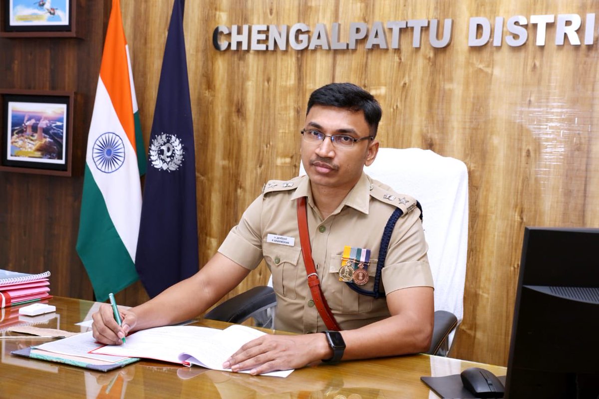 I took charge as Superintendent of Police, Chengalpet district today.