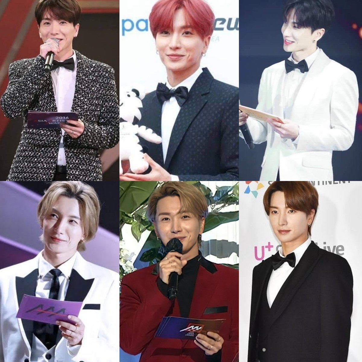 heebunim's tweet photo. leeteuk as asia artist awards mc for 6 consecutive years, from 2016 to 2021. our nation's mc 💙 https://t.co/P3ZgFJW2GX