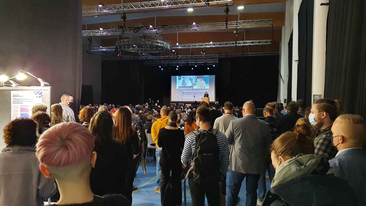 kkakkonen's tweet image. Minister of Education Li Andersson, Finland, opening the #ITK2021 teacher fair and conference