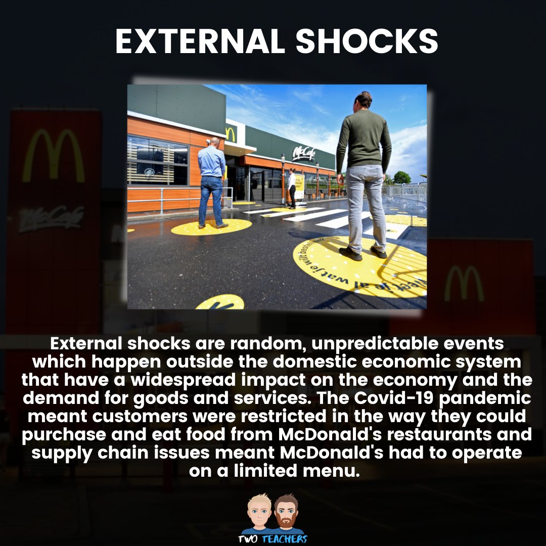 Our theme this week has been factors which influence demand in business, so here's a graphic we put together that has our top 3 factors influencing demand at McDonald's 🍔🍟

Do you agree or did we miss some crucial ones out?