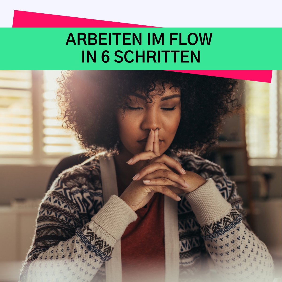 mynd_way's tweet photo. #Arbeit im #Flow: 6 Schritte
1️⃣ Atme 3x tief
2️⃣ Richte die Aufmerksamkeit auf das JETZT
3️⃣ Beginne Deine Tätigkeit, richte deinen #Fokus aus
4️⃣ Bei #Ablenkung, bring Deinen Fokus zurück
5️⃣ Vertiefe Dich mehr
6️⃣ Bring deinen Geist immer wieder zurück
Mehr 👉https://t.co/3YfshRguaH https://t.co/vXFnklPYQn