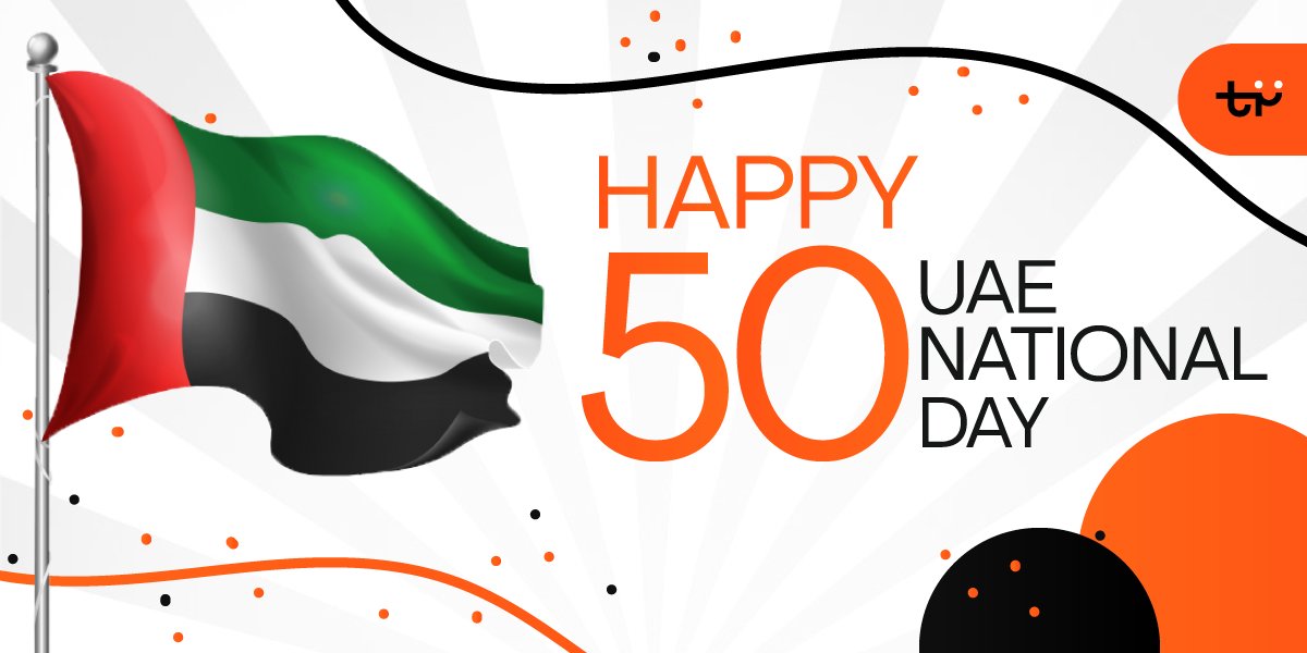 On the occasion of the Golden anniversary of 50 years of the independence of the United Arab Emirates, we wish you a feel of freedom in your minds, Ideas, faith in yourself, prosperity and happiness in your business and family!🇦🇪