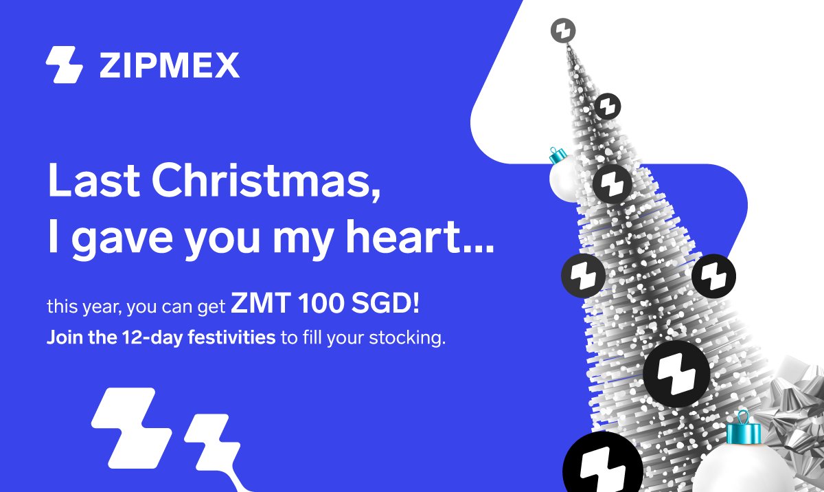 zipmex's tweet photo. Santa is bringing joy to you guys!
Are you ready for The 12 Days of Z-Mas?
๐ Unwrap rewards, large and small when you take part in daily festive activities!
๐
Whether youโve traded good or bad this year, weโll be back soon with more details!
#Zipmex #ZMas https://t.co/BK4XlzQMkf