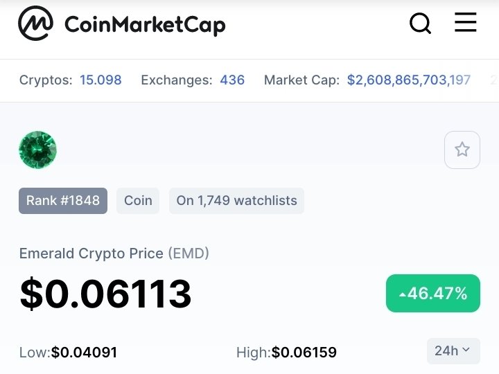 Emerald Crypto Coin tweet media