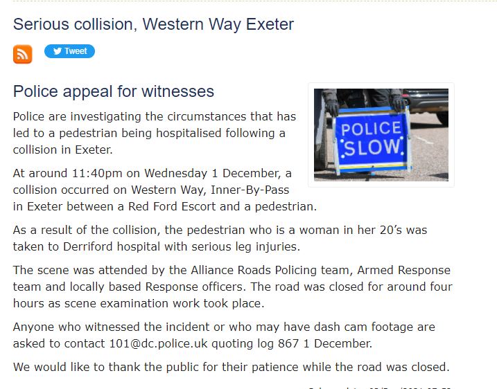 Devon & Cornwall Police tweet media